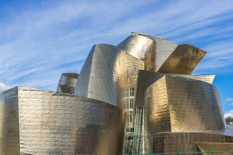 silver postmodern building