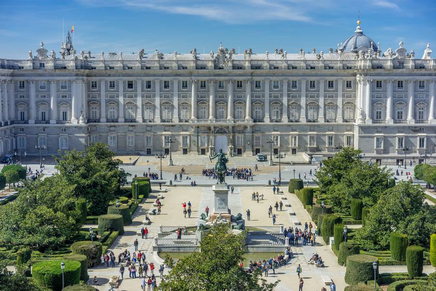 elegant gigantic royal palace
