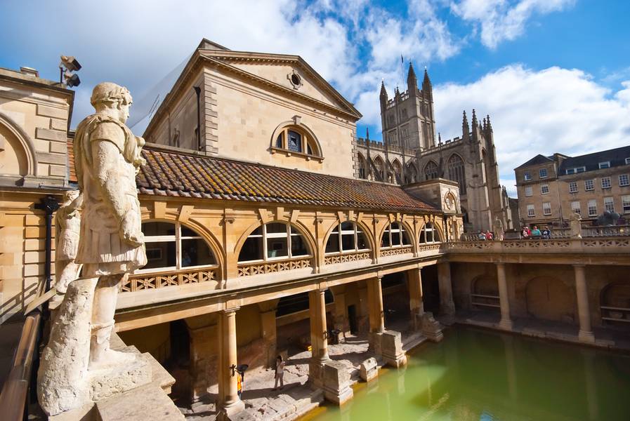 เที่ยวอังกฤษ - โรงอาบน้ำโบราณ (Roman Bath)