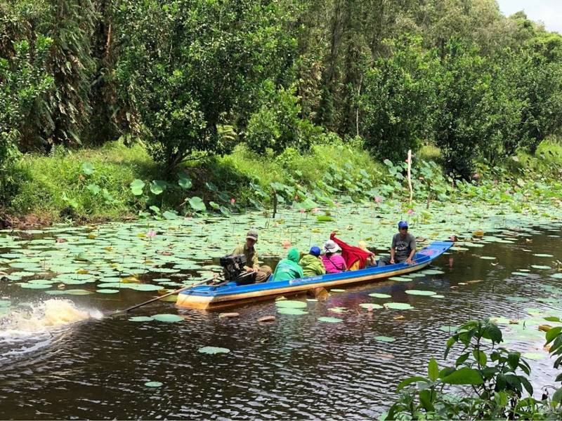 Không khí yên bình tại khu du lịch Cà Mau