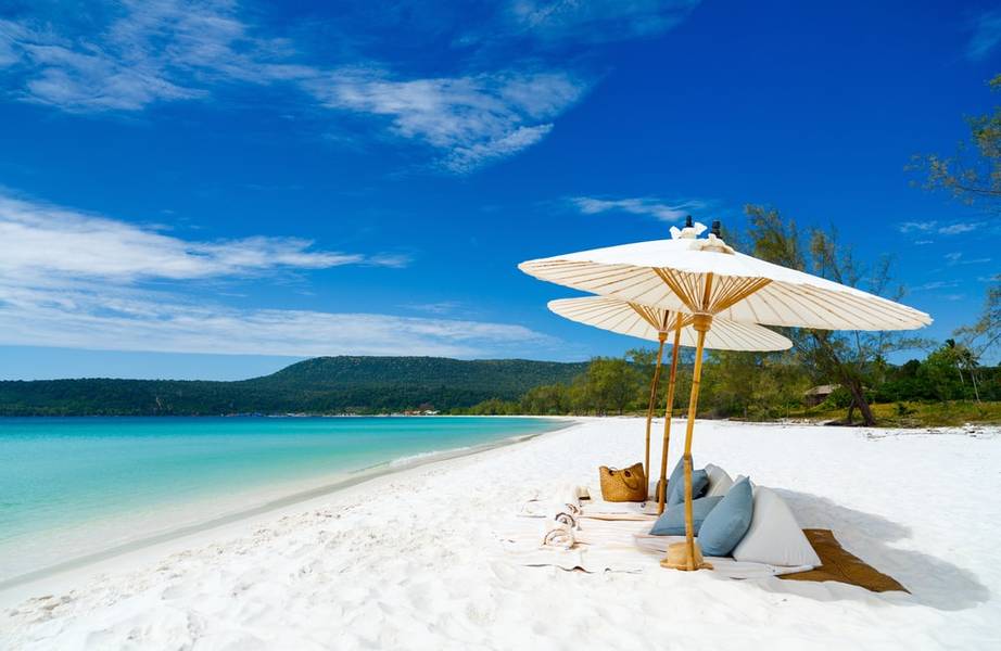 Bờ biển ở đảo Koh Rong