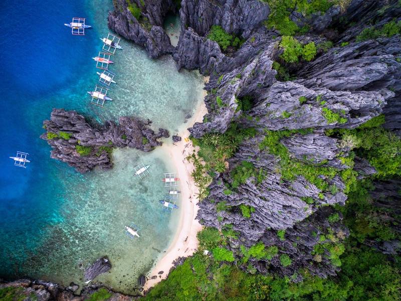 Đảo El Nido nhìn từ trên cao