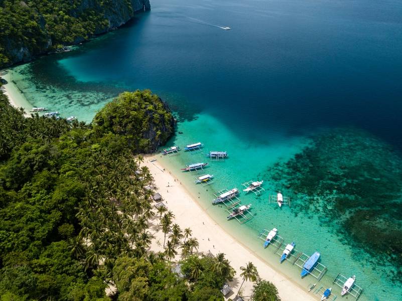 EL Nido nhìn từ trên cao