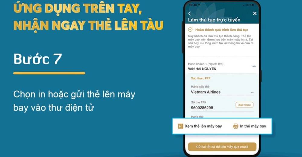 check in online Vietnam Airlines