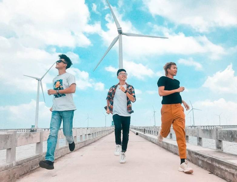Cánh đồng điện gió Bạc Liêu