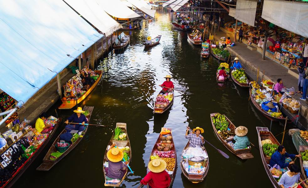 chợ nổi damnoen saduak
