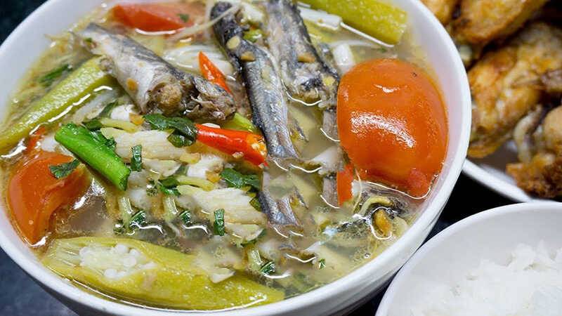 canh chua cá đồng tại miền Tây