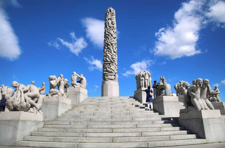 ประเทศนอร์เวย์ สถานที่ท่องเที่ยว อุทยานฟรอกเนอร์ (Frogner Sculpture park)