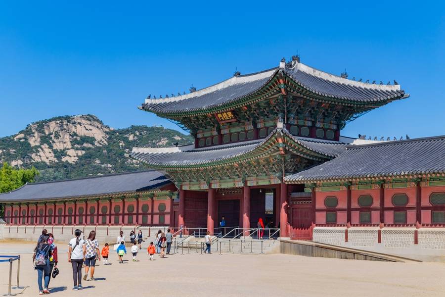 Gyeongbokgung Palace stands as a symbol of South Korea's rich cultural heritage