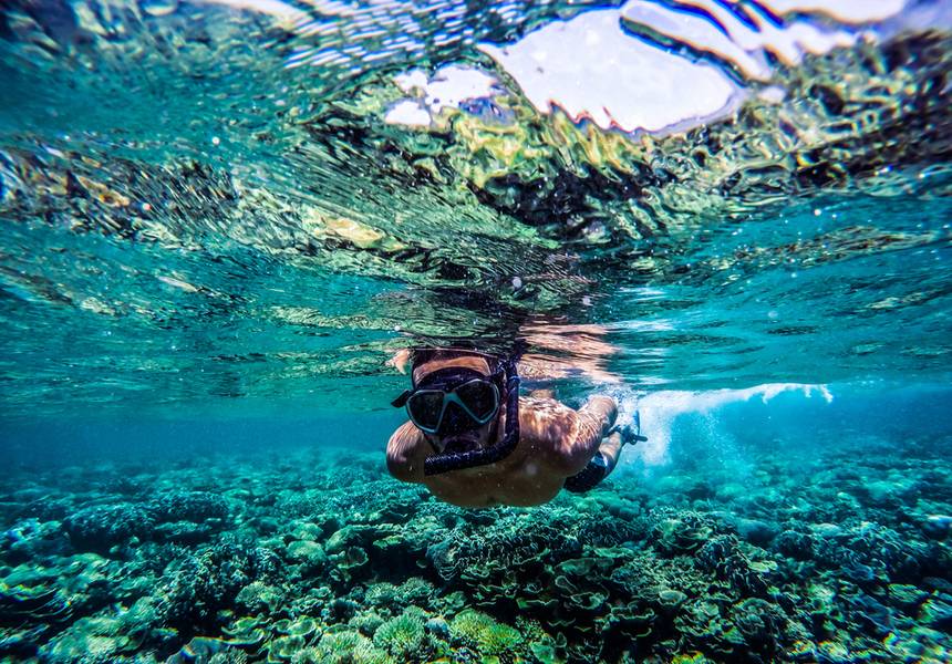 Snorkeling at the Underwater Sculptures of Gili Meno Lombok