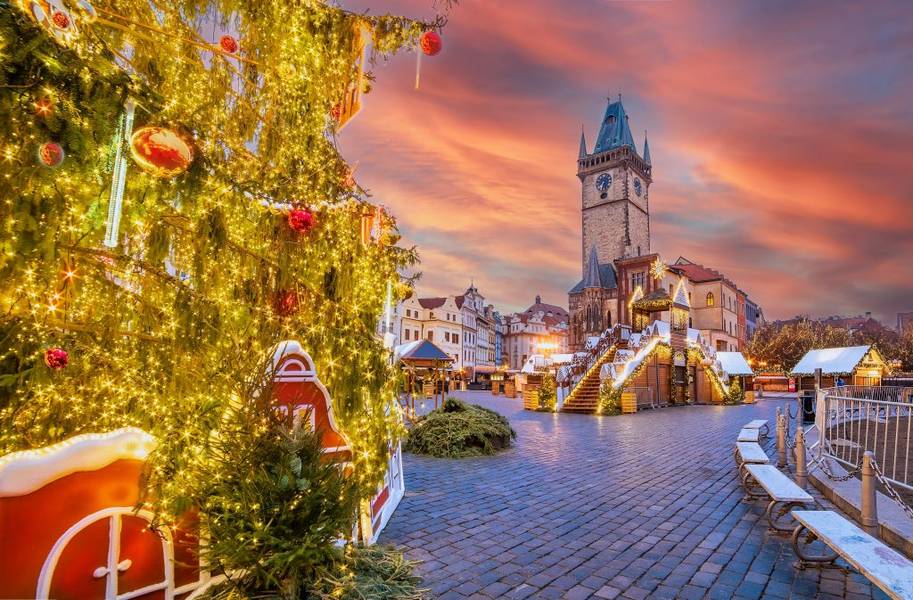 Chợ Giáng sinh Prague đẹp như cổ tích giữa lòng thành phố cổ