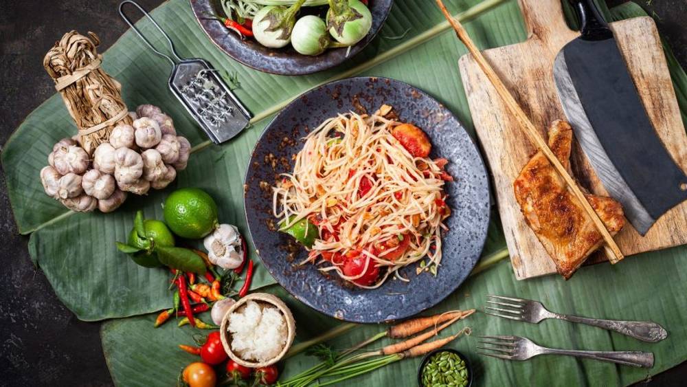 Món Som Tum với hương vị hấp dẫn | Bản đồ du lịch Bangkok