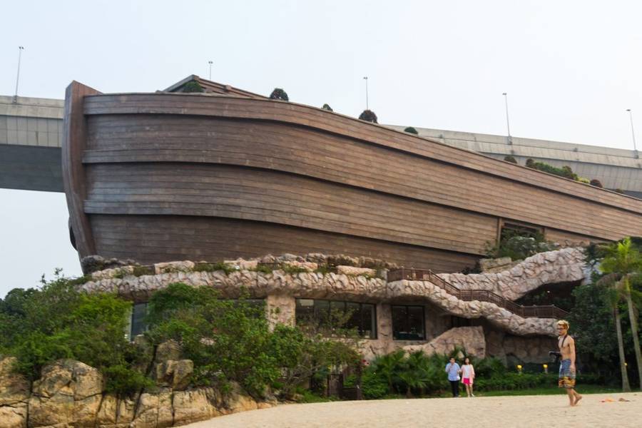 Noah’s Ark Hồng Kông là nơi tái hiện mô hình tàu Noah với kích thước thật