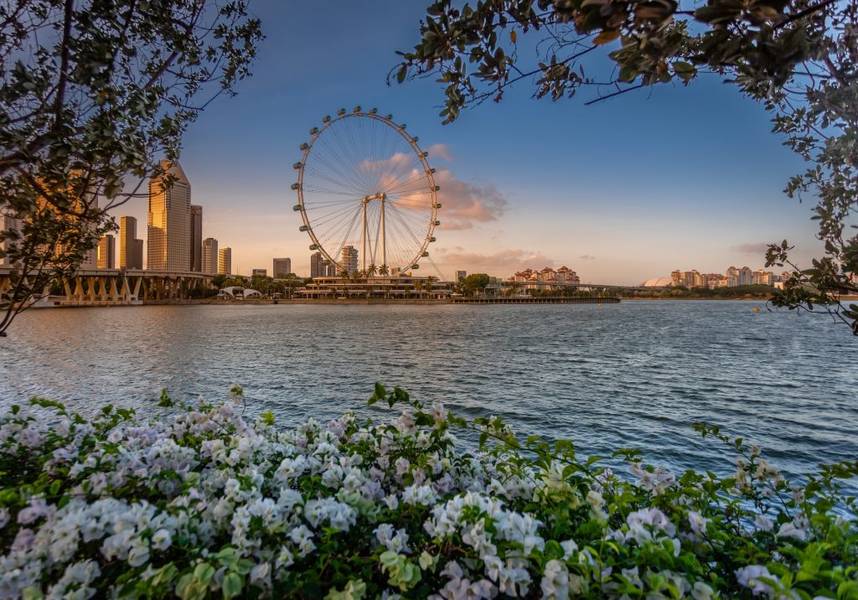 Toàn cảnh Singapore tuyệt mỹ từ Singapore Flyer | cảnh đẹp Singapore
