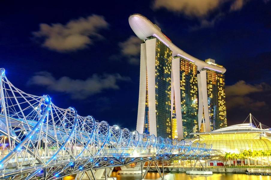 Cầu Helix – Biểu tượng kiến trúc xoắn kép độc đáo | Cảnh đẹp Singapore
