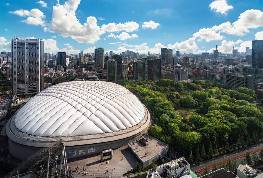 Kiến trúc mái vòm của sân vận động | Tokyo Dome