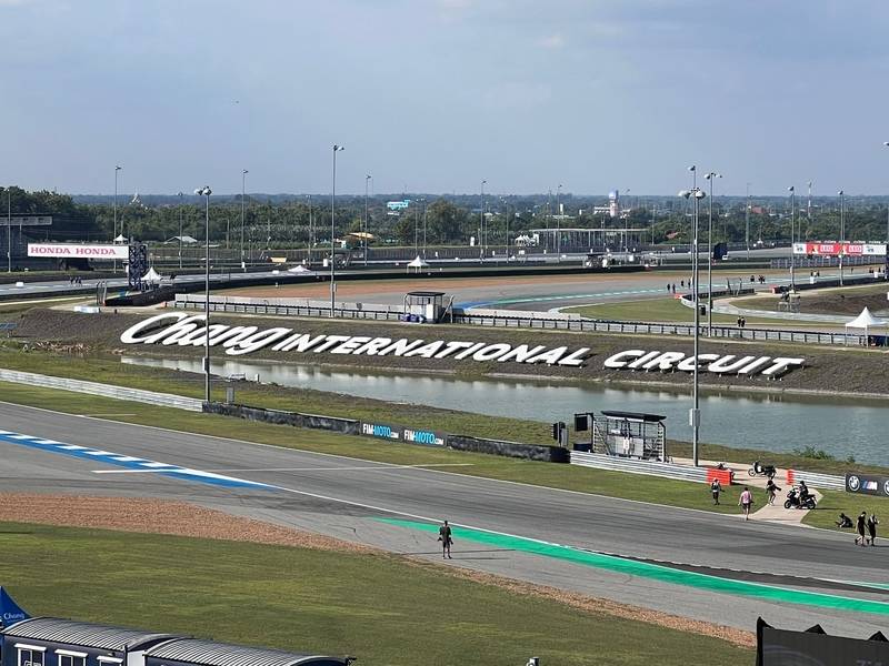 Đường đua tốc độ tại Đường đua quốc tế Buriram. 