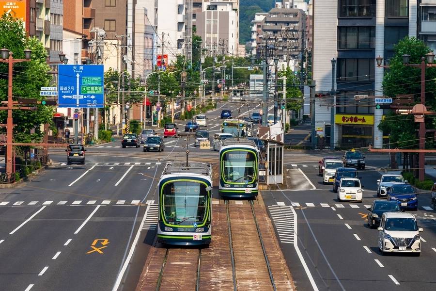 Hệ thống giao thông hiện đại tại Hiroshima.