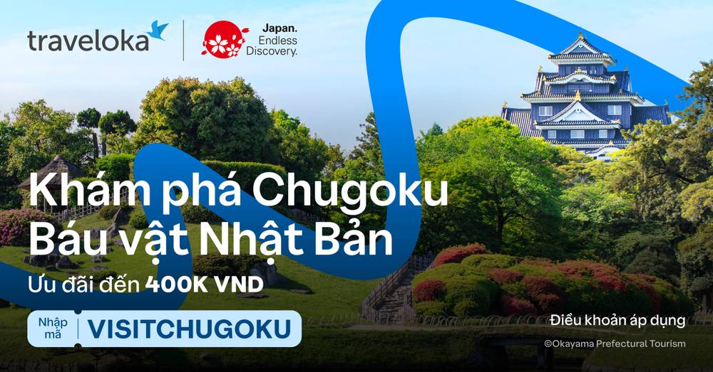 chugoku | Mã giảm giá Traveloka | Cách sử dụng Mã giảm giá Traveloka | 