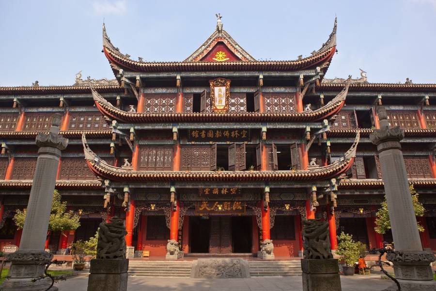 ที่เที่ยวอารามเหวินซู (Wenshu Yuan Monastery)