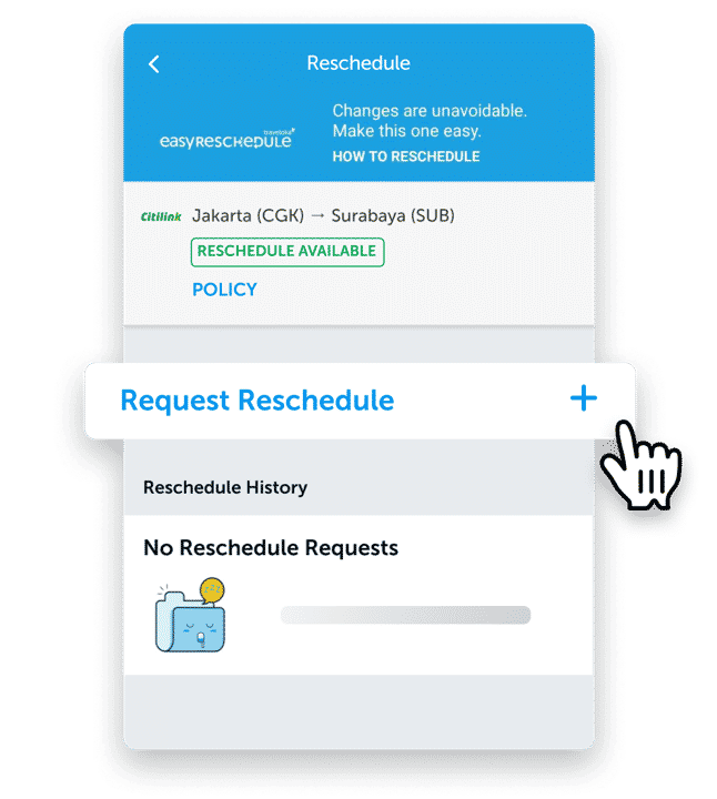 Click on Reschedule