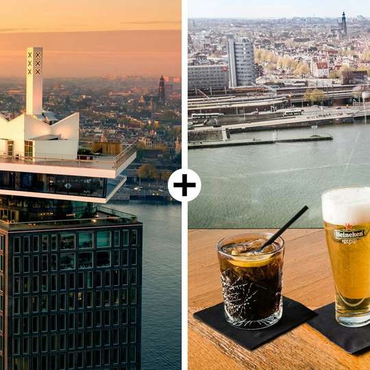 A'DAM Lookout: Fast Track Ticket + Drink