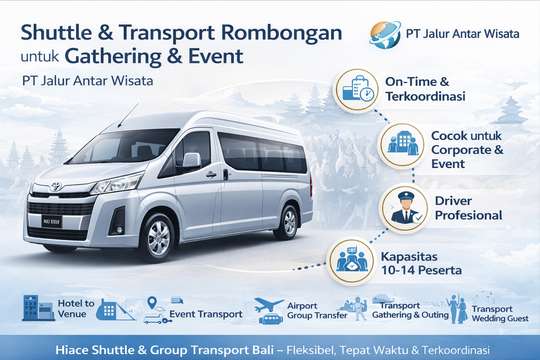 Bali Group Shuttle & Transport for Events, Meetings & Gatherings | PT Jalur Antar Wisata, S$107