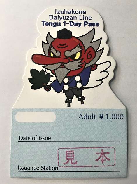 Daiyuzan Line Tengu ticket 1-day ticket