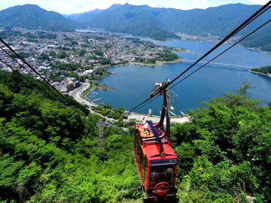 【R-coupon】Kawaguchiko sight-boat “Appare” + Mt. Fuji Panorama Ropeway + 2-day bus pass