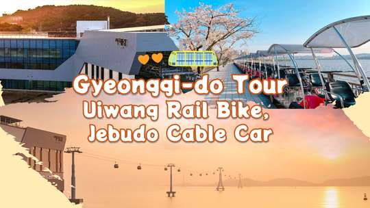 Gyeonggi-do Day Tour: Jebudo Cable Car, Uiwang Rail Bike, and Starlight Village or Grilled Shellfish in Oido | South Korea