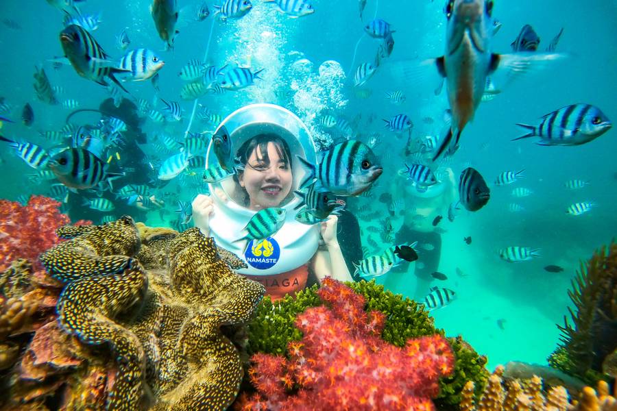 Tham quan Công viên San Hô Namaste khi đến Hòn Thơm là trải nghiệm đáng thử.