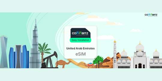 Commbitz eSIM UAE (United Arab Emirates) | 3GB for 5, 7, 10 Days