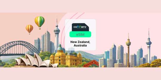 Commbitz eSIM Australia, New Zealand | Unlimited Data for 1, 3, 5, 7, 10, 15, 20, 30 Days