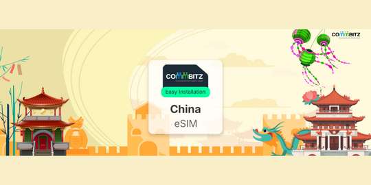 Commbitz eSIM China | 20GB for 10, 15, 30 Days