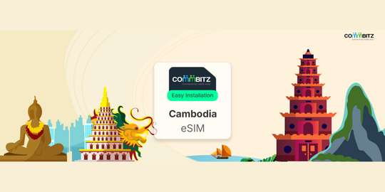 Commbitz eSIM Cambodia | 10GB for 7, 10, 15 Days, Rp 131.269
