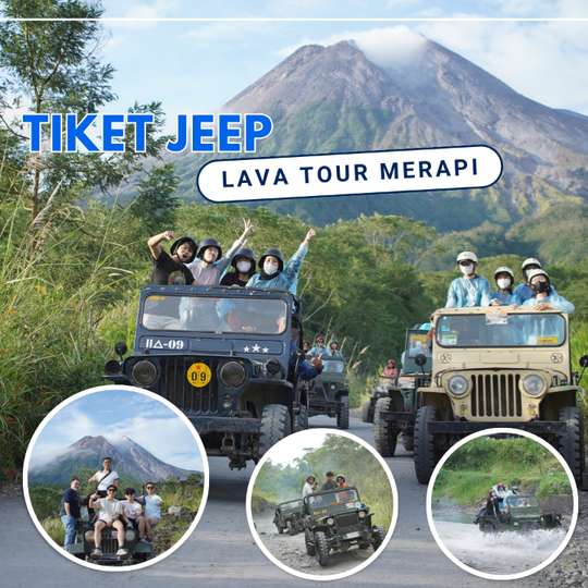 Ticket Jeep Lava Tour Merapi, 4,625円