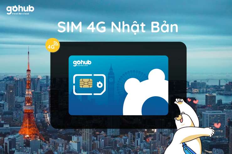 日本4G SIM卡 — 越南取货/配送
