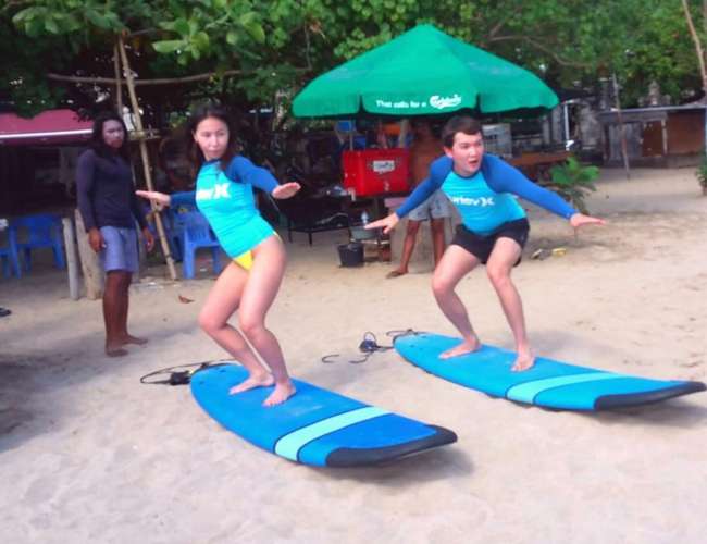 衝浪課程在 7Surf Bali 1