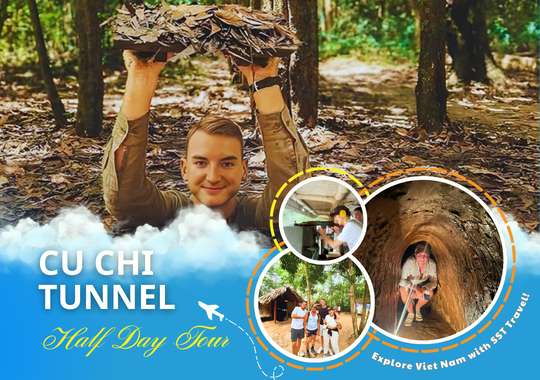 Tiket Tur Setengah Hari Terowongan Cu Chi oleh SST Travel, Rp 307.115
