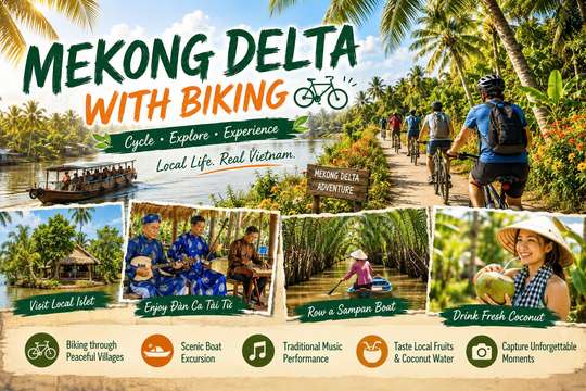 MEKONG DELTA WITH BY BIKING FULL DAY