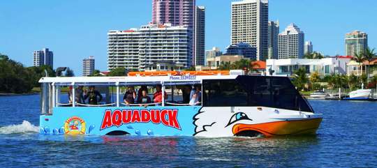 Gold Coast Jet Boating and Aquaduck Tour Combo