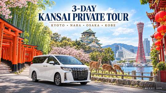 Tur Pribadi Kansai 3 Hari dari Osaka: Kyoto, Nara, Kobe & Osaka, 25.335.207 VND