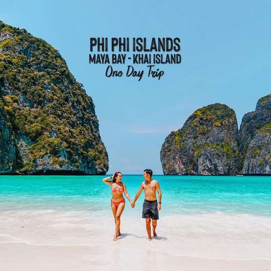 Join Tour Phi Phi Island + Maya Bay + Khai Island one day trip By Speed Boat Operated by Sea Angel