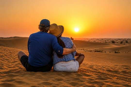 Private Sunrise Desert Safari Qatar | Inland Sea, Camel Ride & Dune Bashing, AU$370