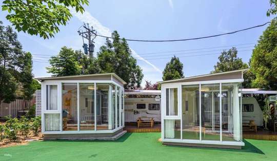Miaoli Accommodation | Blue Que Resort | Gassho Village & Cabin & Campervan & Tent-Free Camping