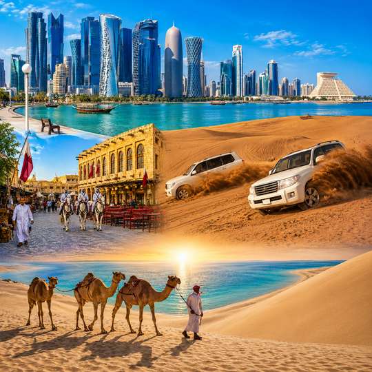 Private Doha City Tour & Desert Safari Combo | 7-Hour Qatar Tour, AU$641