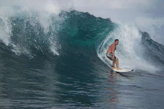 Surfing in Weligama