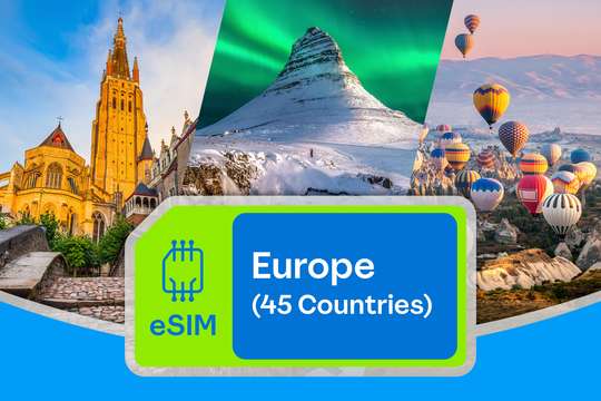 eSIM untuk Eropa (45 Negara) oleh Billion Connect