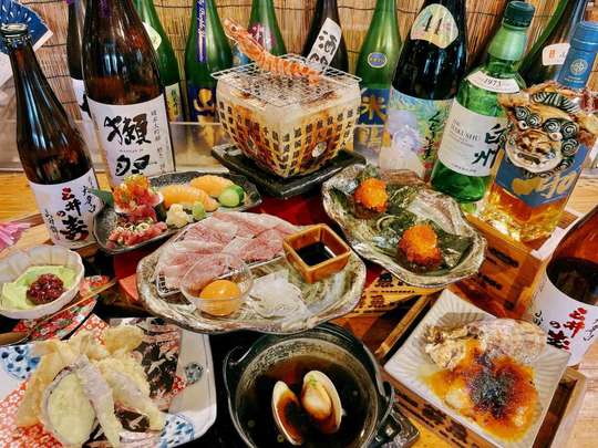 Okinawa, Japan | Okinawa Seafood and Wagyu Beef Set Meal | Ginji Meuri, Naha Shintoshin Store