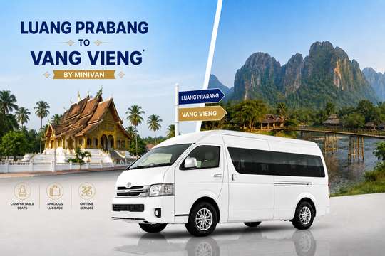 Shared City Transfers between Luang Prabang and Vang Vieng